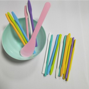 Silikoni sekoittaen sauvan hartsin sekoittuminen sauva kasvojen meikki sekoitus sauva, hartsinnestemäisen maalin epoksihartsin diy -prosessi sekoittamiseksi